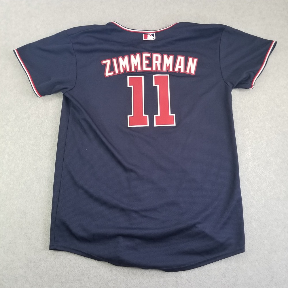 Nike Washington Nationals Zimmerman Baseball Jersey Boys XL Navy Red MLB 11